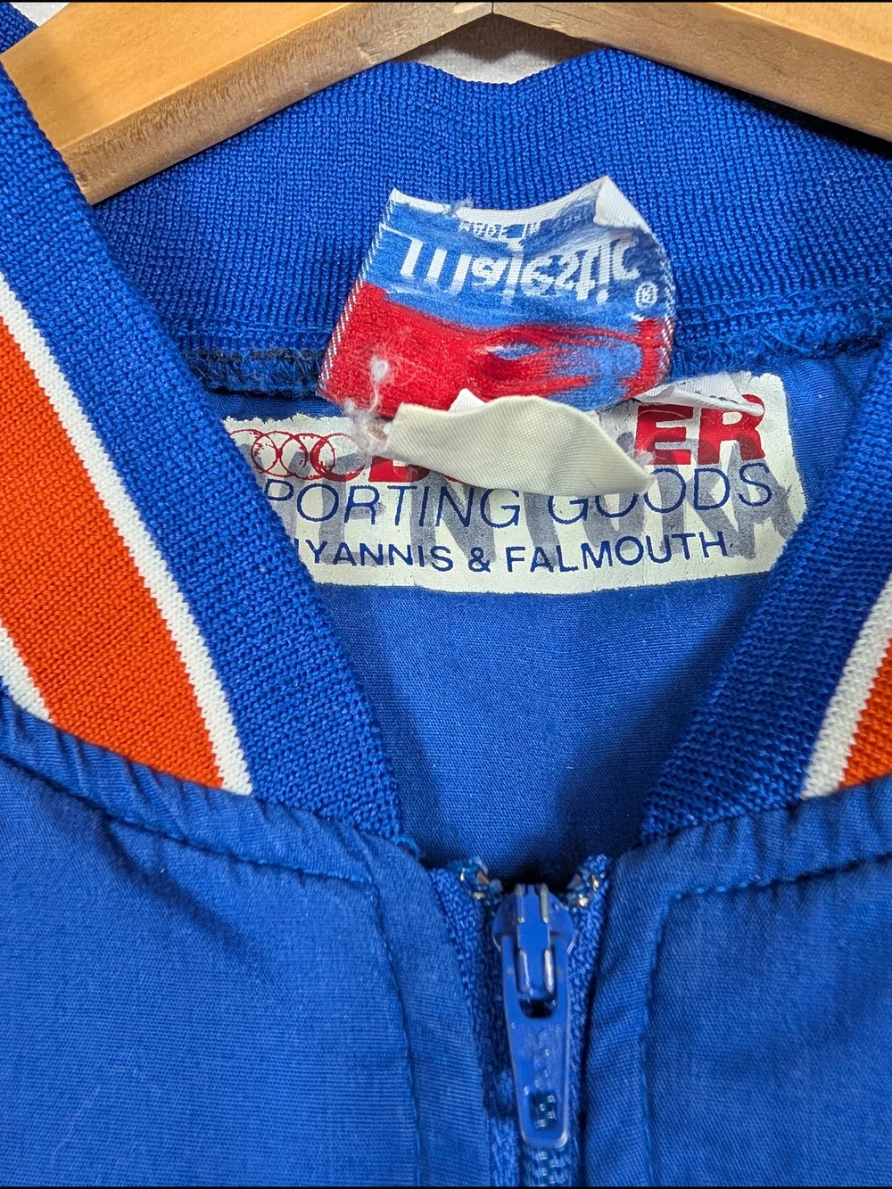Majestic Authentic Collection New York Mets Blue Pullover Jacket Mens Size XL